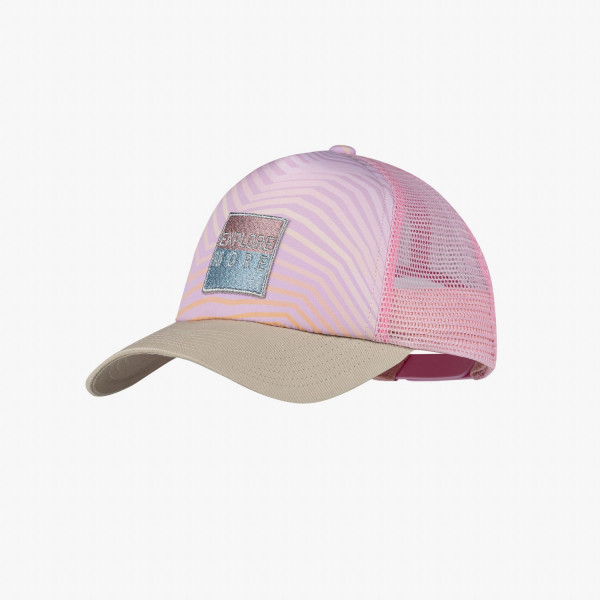 Buff Trucker Youth Cap - Katsy Orchid