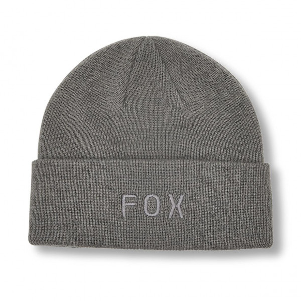 Fox Wordmark Beanie - Pewter