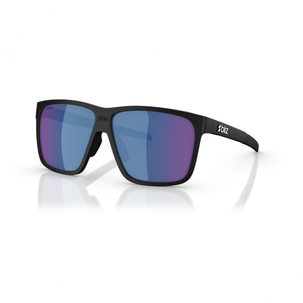 Bliz A001 - Matte Black / Blue Mirror