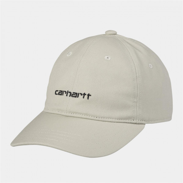 Carhartt WIP Canvas Script Cap - White / Black