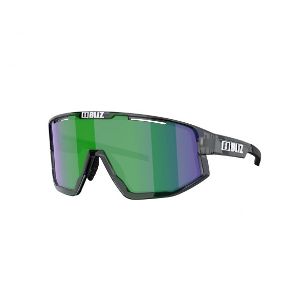 Bliz Fusion Small - Crystal Black / Brown w Green Mirror