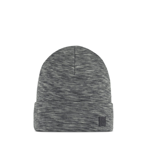 Buff Heavyweight Merino Wool Loose Beanie - Fog Grey Multi Stripes