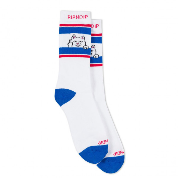 RiPnDiP Peeking Nermal Socks - White