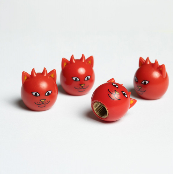 RiPnDiP Devil Nerm Tire Caps - Red